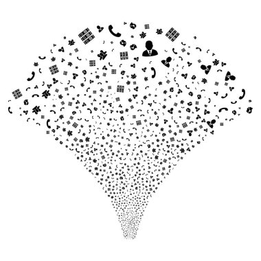 Kaynak akışı çağrı merkezi simgeleri simgeleri