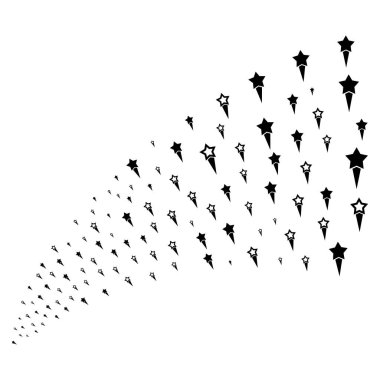 Kaynak akışı konfeti yıldız