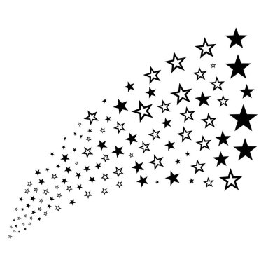 Kaynak akışı dekorasyon yıldız