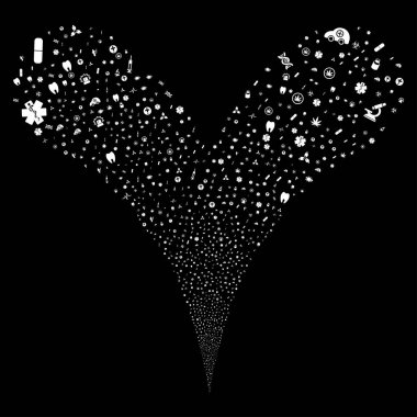 Tıbbi sembolleri çeşme dere