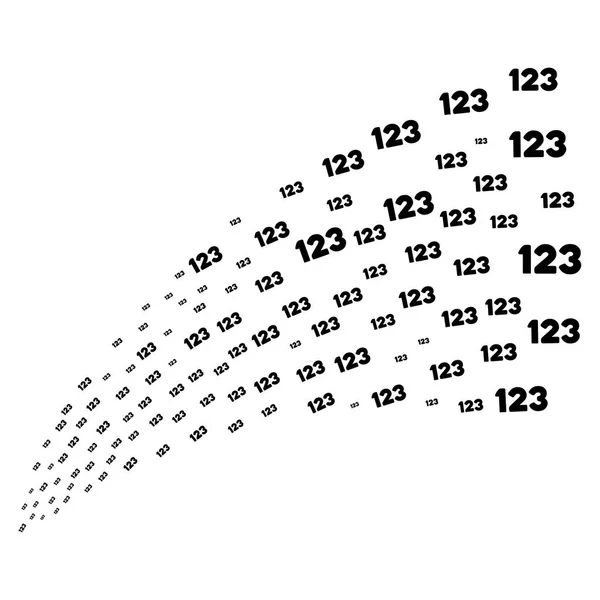 Джерельний потік цифр — стоковий вектор