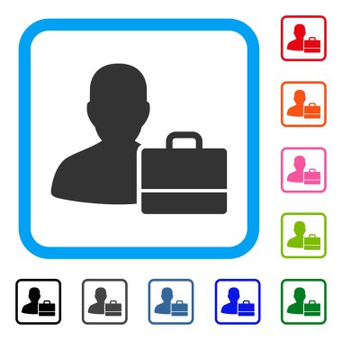 Accounter simgesi çerçeveli