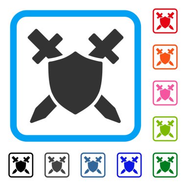 Koruma Kalkanı simgesi çerçeveli