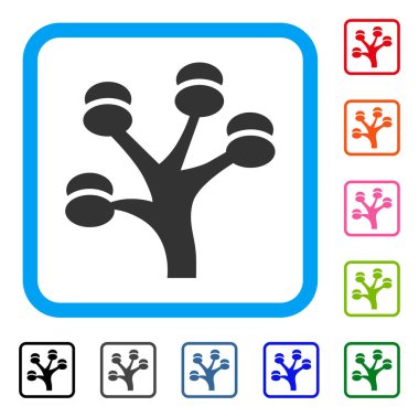 Para ağacını simgesi çerçeveli