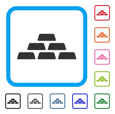 Hazine tuğla simgesi çerçeveli