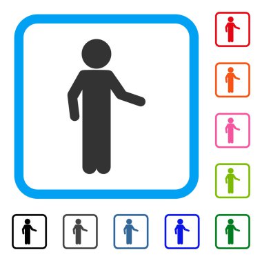 Çocuk davet simgesi çerçeveli