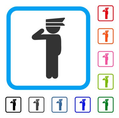 Çocuk görevlisi simgesi çerçeveli