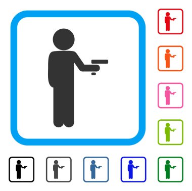 Çocuk hırsızı simgesi çerçeveli