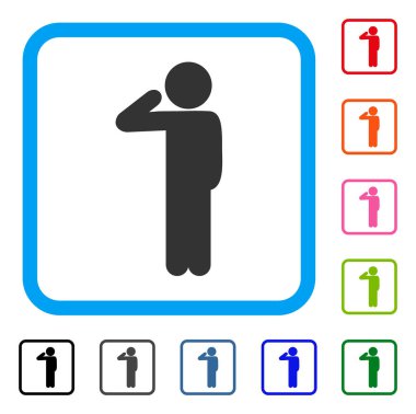 Çocuk Selam simgesi çerçeveli