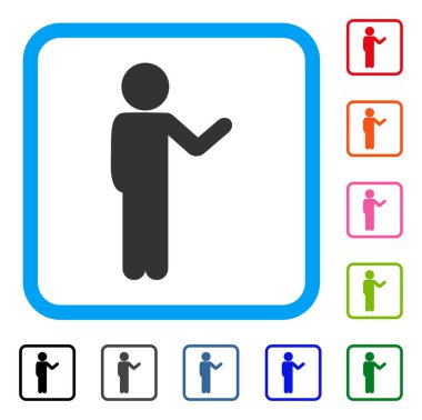 Çocuk konuşma simgesini çerçeveli