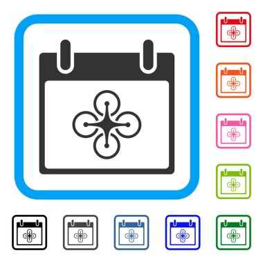 Simge Airdrone takvim günü çerçeveli