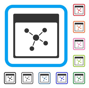 Bağlantıları takvim sayfası simgesini çerçeveli