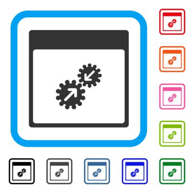 Gears entegrasyonu takvim sayfası simgesini çerçeveli