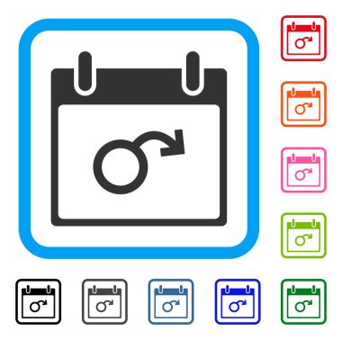 İktidarsızlık takvim günü simgesi çerçeveli