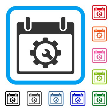 Simge seçenekleri araçlar takvim günü çerçeveli