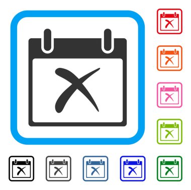 Takvim gün çerçeveli simgesini reddetmek