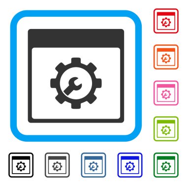 Kurulum araçları takvim sayfası simgesini çerçeveli