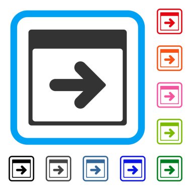 Sonraki takvim günü simgesi çerçeveli