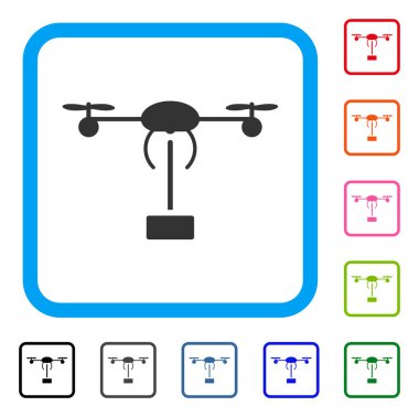 Helikopter sevkiyat simge çerçeveli
