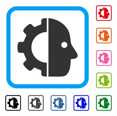 Cyborg dişli simgesini çerçeveli