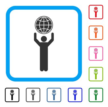 Simge globalist çerçeveli