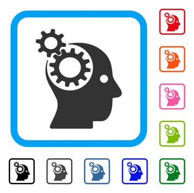 Kafa dişli simgesini çerçeveli