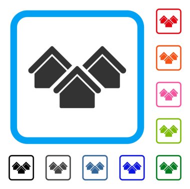 Emlak simgesi çerçeveli