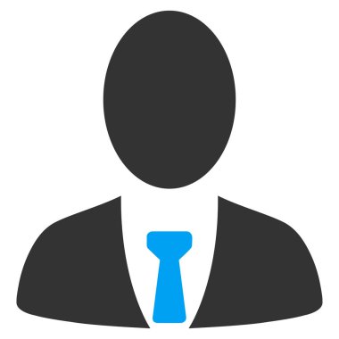 Patron düz vektör simgesi