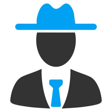 Çiftçi patron düz vektör simgesi