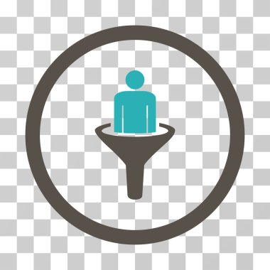 İstemci huni vektör simgesi