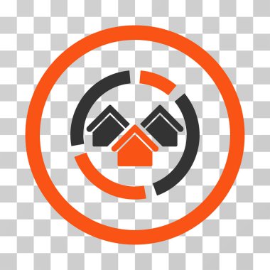 Realty diyagramı vektör simgesi