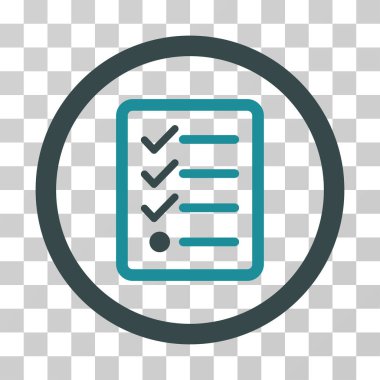 Denetim listesi vektör simgesi