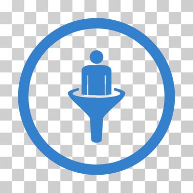 İstemci huni vektör simgesi