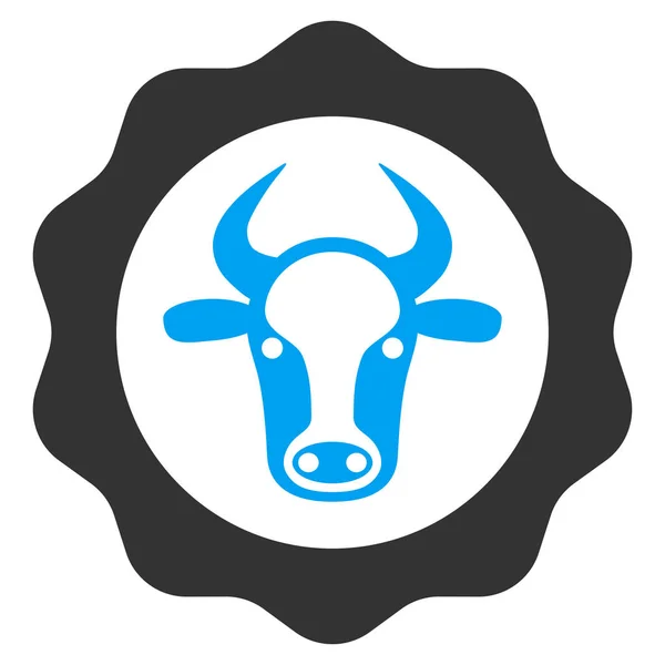 Certificado de carne plana Vector icono — Vector de stock