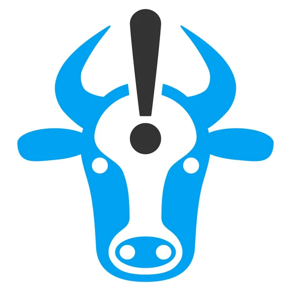 Cow felikon platt vektor — Stock vektor