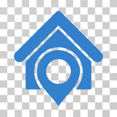 Realty konumu vektör simgesi