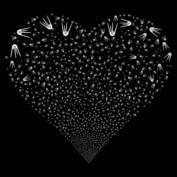 İlk uydu havai fişek kalp