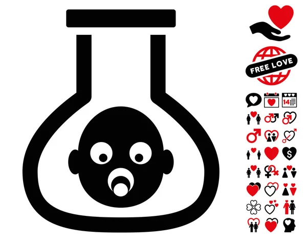 Tube A Essai Baby Icon Avec Bonus De Saint Valentin Image Vectorielle Par Ahasoft C Illustration