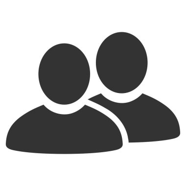 İnsanlar düz simgesi