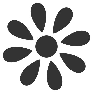 Papatya çiçek düz simgesi