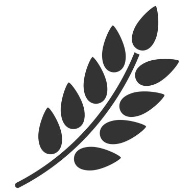 Yaprak şube düz simgesi