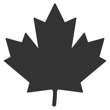 akçaağaç yaprağı düz simgesi