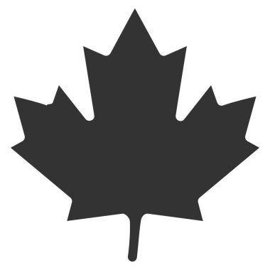 akçaağaç yaprağı düz simgesi