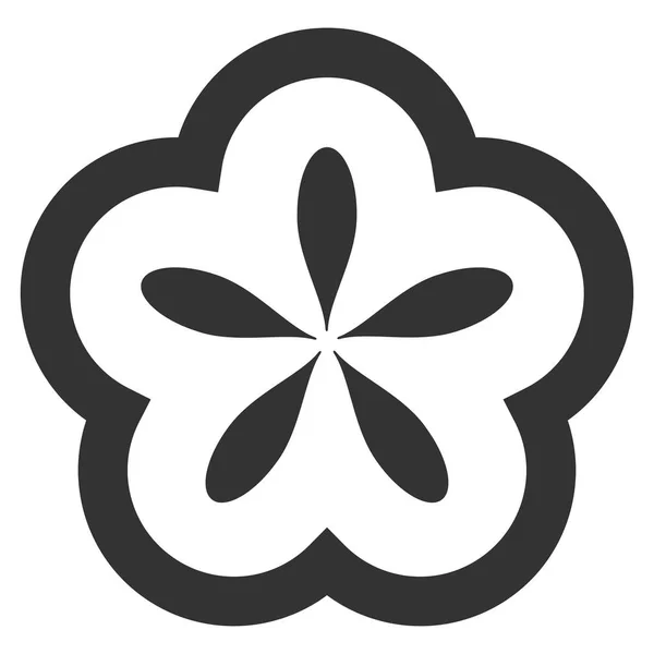 Ícone de flor plana — Vetor de Stock