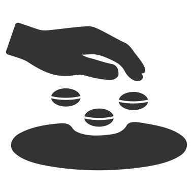 Tohum düz simgesi ekmek