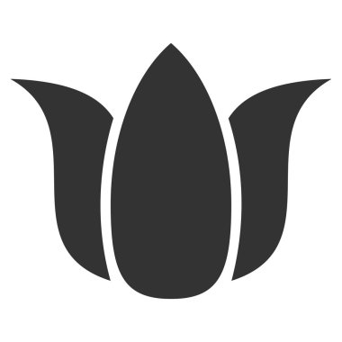 Lale çiçek düz simgesi