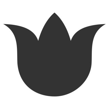 Lale çiçek düz simgesi
