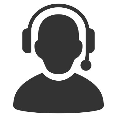 Arama Merkezi düz simgesi