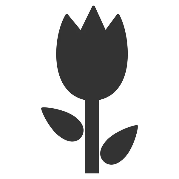 Tulipán icono plano — Vector de stock