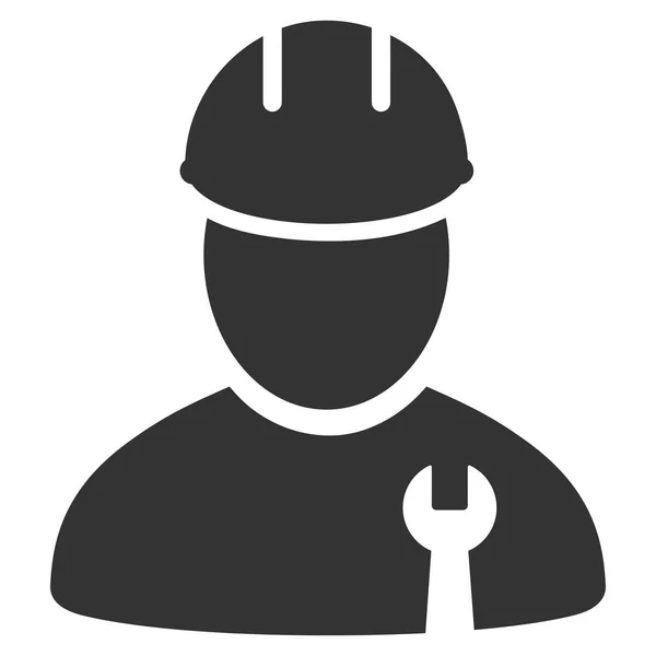 Reparateur platte pictogram — Stockvector